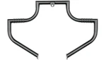 Lindby 1.5" Black Magnumbar Engine Guard Highway Crash 00-17 Harley Softail. Fixed Price $499.95.
