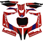 Dcor Hrc Honda Complete Graphic Kit Black Motorcycle Street Bike 20-10-111. Fixed Price $120.69.