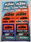 New Factory Effex Ktm Racing Oem Sticker Decal Sheet Graphics Motorex Wp. Fixed Price $22.90.