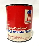 Nos Amf Original Harley-davidson Black Wrinkle Finish Paint Can Quart Shovelhead. Fixed Price $269.10.