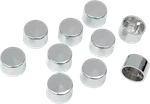 Drag Specialties Bolt Covers Point 1/4 Inch Chrome 10 Pack 24020124. Fixed Price $11.83.