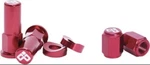 Dubya Rim Lock Nut & Valve Cap Kit Red 868-051R. Fixed Price $22.49.