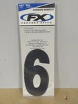 Factory Effex Number Black 6" 13-4456 FX02-4456 467316 New. Fixed Price $5.11.