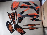 Flu Designs PTS6 Team Graphics Ktm Xcf Sxf 2016 2017 2018 125-450. Fixed Price $49.99.
