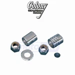 Colony Rear Axle Spacer And Nut Kit For 1986-1999 Harley Davidson XLH883. Fixed Price $39.95.