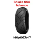 New Shinko 005 Advance Motorcycle Tire Rear 160/60-17 17" Zr. Fixed Price $125.95.
