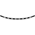 Memphis Shades Stainless Steel Windshield Trim - Black MEB0975. Fixed Price $69.95.