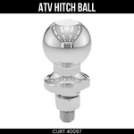 Curt Atv Hitch Ball, Chrome, Inch, 5/8 Shank, 1-3/4 Length, 2K Lbs, 40097. Fixed Price $30.99.