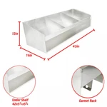Triple Shelf Aluminum Helmet Bay Mount Storage Gear Organizer For Shop Garage. Fixed Price $189.70.