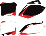 Factory Effex Crf 24-64356 Graphic Number Plate Set White/red. Fixed Price $50.92.
