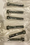 6 Pieces New Yamaha 8X45 Small Head Black Flange Bolt 95027-08045-00 10MM Hex. Fixed Price $26.00.