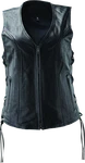 Kuryakyn Leather By River Road For Sapphire Vest Black Womens - Large. Fixed Price $147.99.
