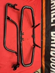 Harley 25 Street Road Glide Chopped Engine Guard 49000240A Black Oem. Fixed Price $199.00.