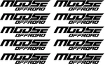 Moose Offroad Corporate Stacked Decals Black 10-PACK. Fixed Price $12.09.