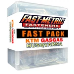 Ktm Husqvarna Gasgas Husaberg Fast-pack Bolt Kit With Plastic Box. Fixed Price $18.99.
