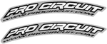 Pro Circuit Dirtbike Front Fender Decals White Sticker Pack Racing Pair DC0010. Fixed Price $12.59.
