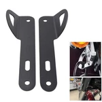 Pair Front Teardrop Tie-down Brackets Mount For Harley Touring Street Glide Fltr. Fixed Price $30.43.