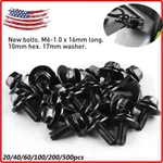 Body Bolts Screw Fender M6-1.0X 16MM LONG-10MM Hex- 17MM Washer For Honda Models. Fixed Price $11.98.