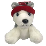 Russ Berrie Dash Husky Plush 5.5 Puppy Dog Stocking Knit Hat Christmas Stuffed. Fixed Price $11.99.
