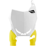 Acerbis - 2689760002 Raptor Front Number Plate, White/white. Fixed Price $33.99.