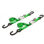 Powertye Tie-down Cam S-hook 1"X5.5' Green Pair 22265. Fixed Price $35.70.