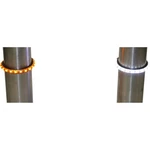 Custom Dynamics 2040-1495 TW39AWS Truwrapz Amber/white Dual Led Fork Lights. Fixed Price $109.95.