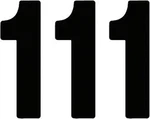 Factory Effex Pro Number 7IN. Black NO.1 #FX02-4341. Fixed Price $16.79.