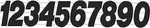 Dirt Digits Pro Competition Stick-on 4IN. White Number PD43W-1. Fixed Price $18.01.