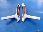 1985-86 Honda VT1100C Shadow Rear Passenger Backrest Sissybar Brackets Oem. Fixed Price $45.00.