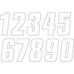 Factory Effex Fx Number White 4" 08-90013. Fixed Price $5.99.