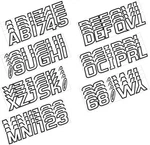 Hardline Products Boat Lettering 3" Registration Kit. Fixed Price $23.40.